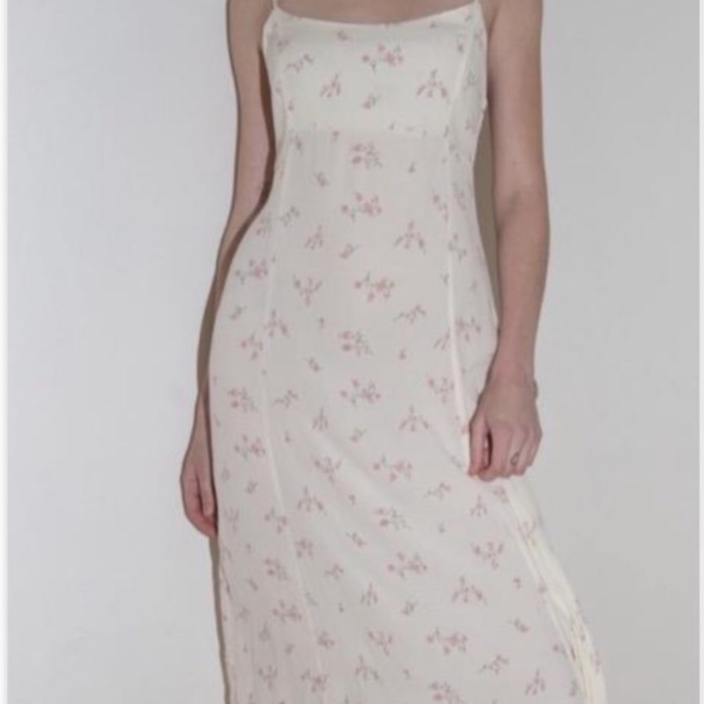 Brandy Melville Colleen Paulina pale yellow floral dress